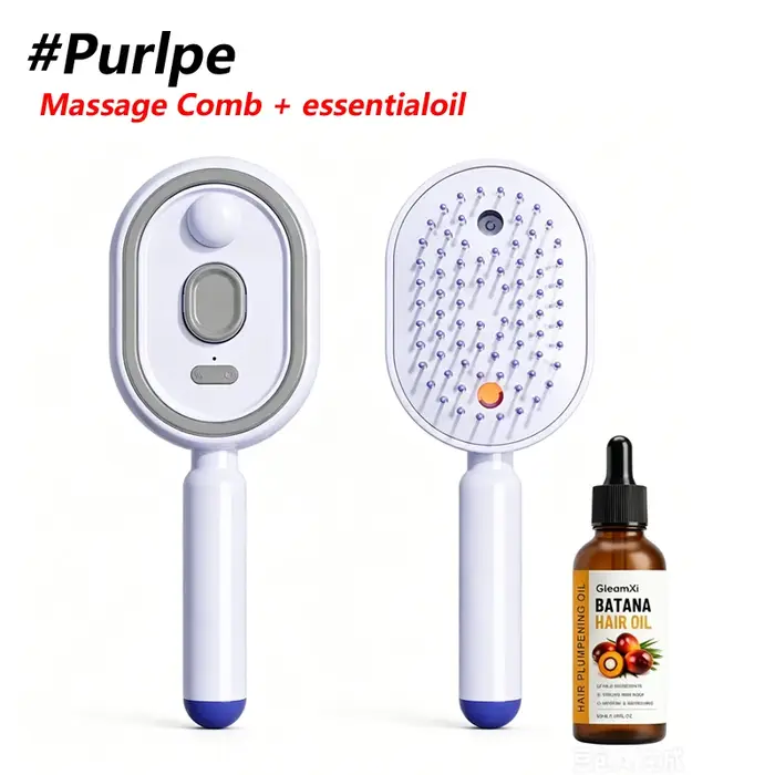 Brosse à cheveux électrique pulvérisatrice et massante