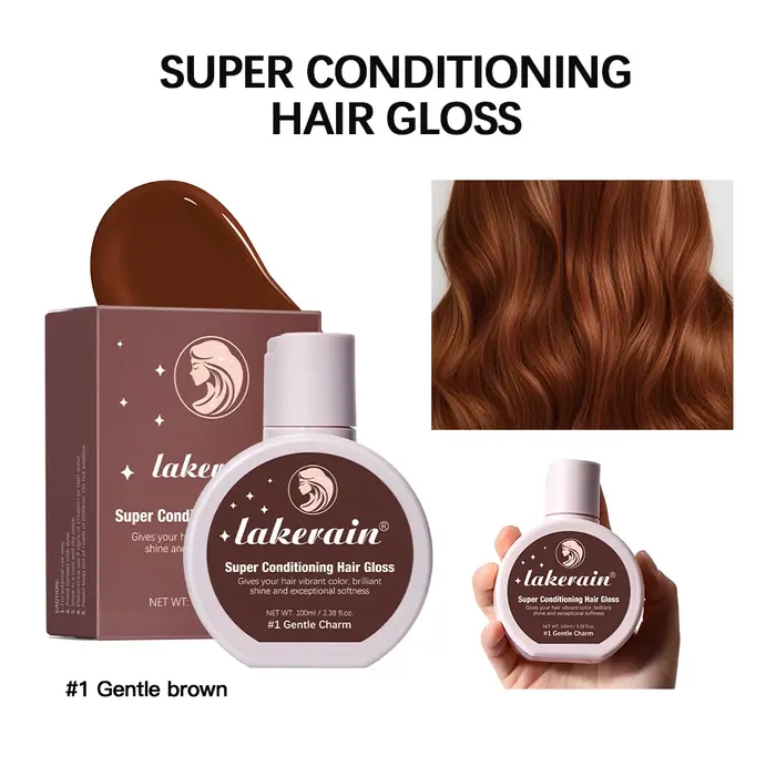 Glaze-Brcorporelle de conditionnement de documents, brillant pour cheveux, semi-continu, améliore le