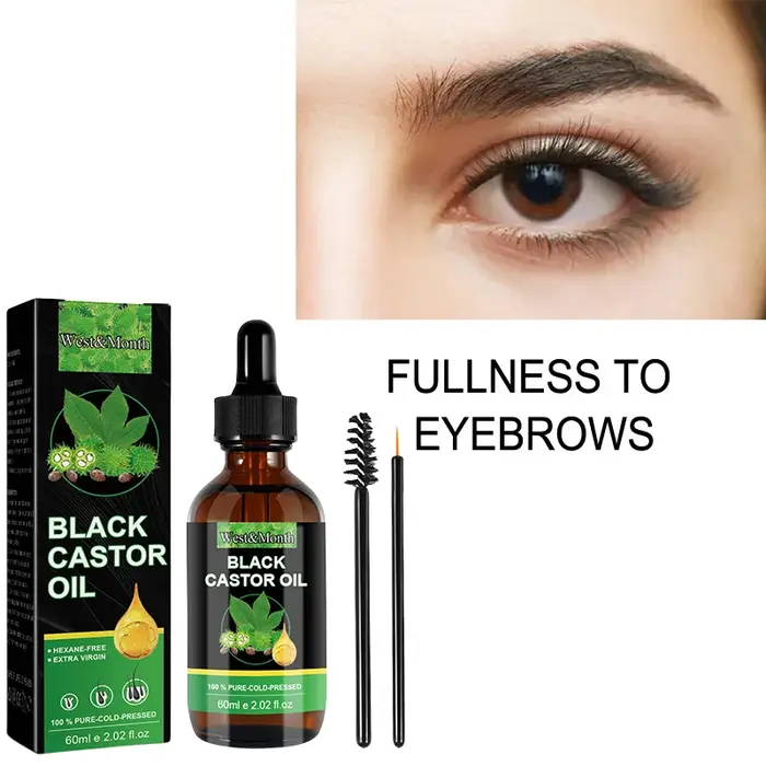Huile de ricin noire 100% pure pour femmes