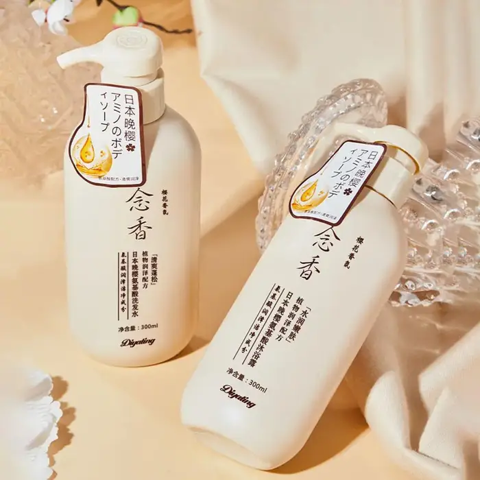 Shampooing et après-shampooing japonais parfumé aux acides aminés