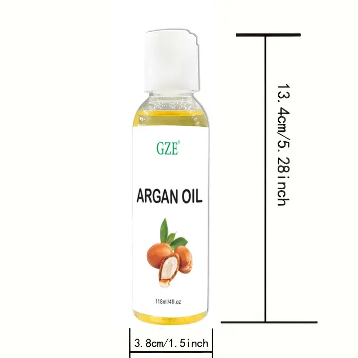 GZE Huile d'argan marocaine biologique Hydratant pur pressé à froid vierge de qualité supérieure pour peau sèche