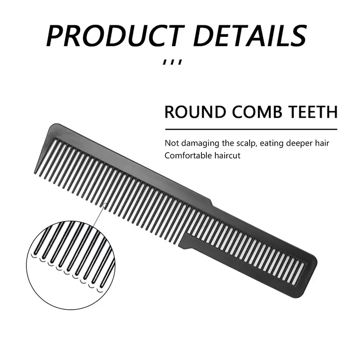 Peigne professionnel en plastique à double usage pour Salon de coiffure, antistatique, pour barbiers
