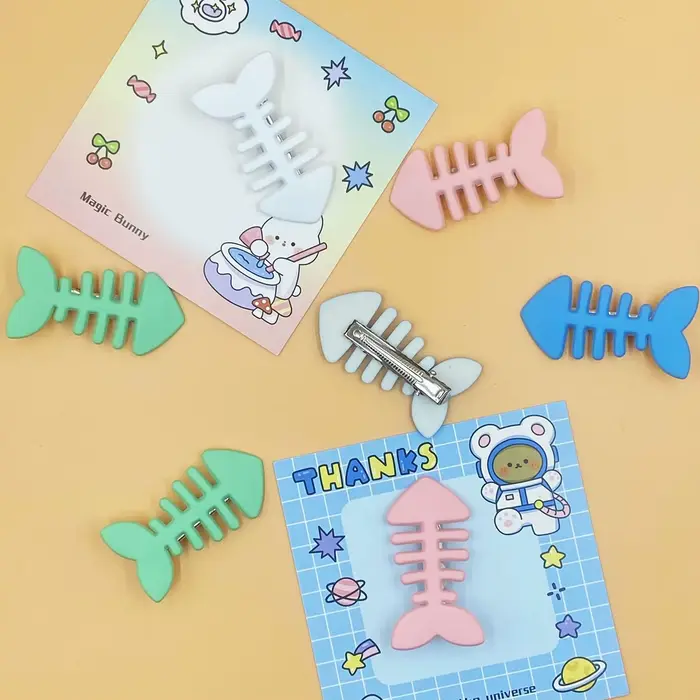 Pince à cheveux en arête de poisson mate pour filles, petites Barrettes, Clips latéraux pour femmes,