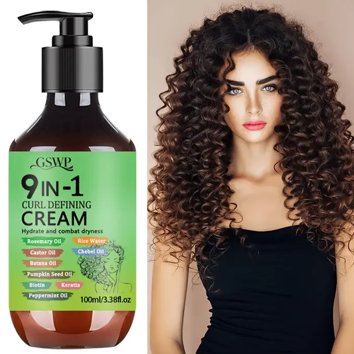 GSWP Crème coiffante 9-en-1 pour boucles