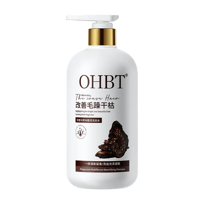Shampooing pour salon de coiffure à base de plantes, 500 ml, qui transforme les cheveux blancs en no