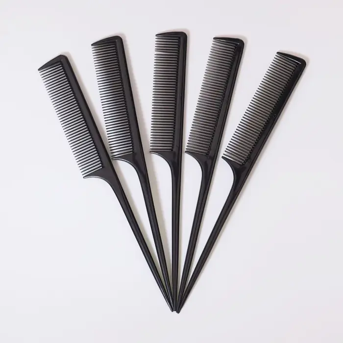 Ensemble de peignes à queue de Rat 5 pièces, peigne à cheveux de Distribution, brosses de bord et ar