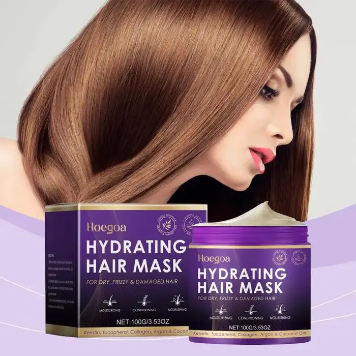 Masque capillaire hydratant au collagène, nourrit le cuir chevelu, améliore les racines des cheveux,