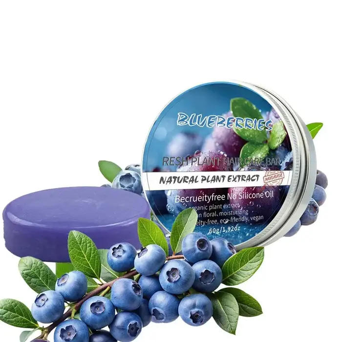 Savon Solide Capillaire Naturel à Base de Plantes Myrtille – Soin Essentiel pour Cheveux Fortifiants