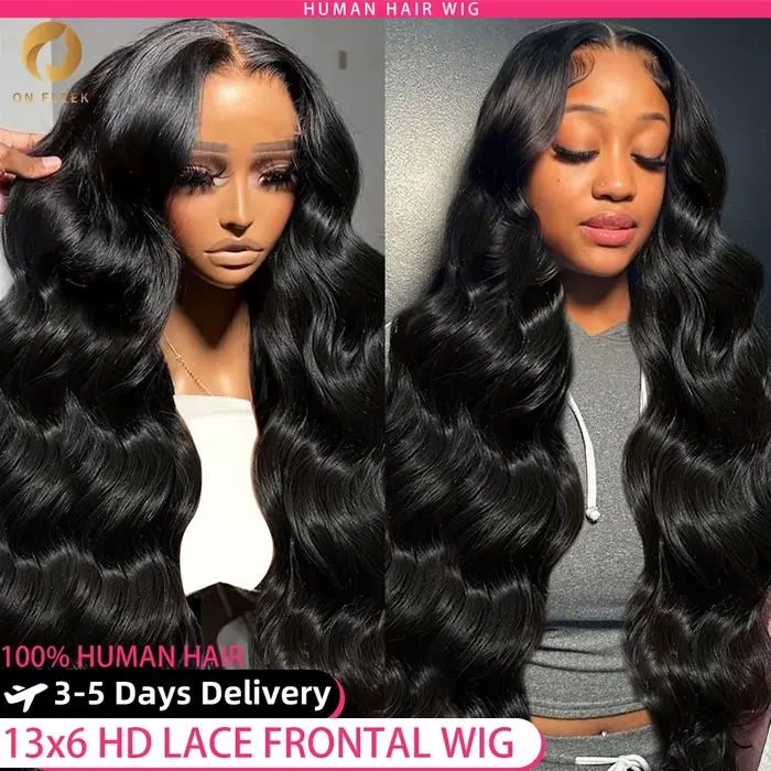 30 40 pouces vague de corps perruques de cheveux humains 13x6 Hd dentelle avant perruque cheveux hum