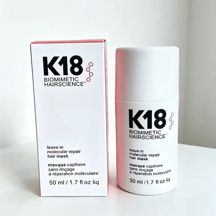 Masque capillaire réparateur moléculaire K18 sans rinçage 50 ml – Traitement profond à la kératine p