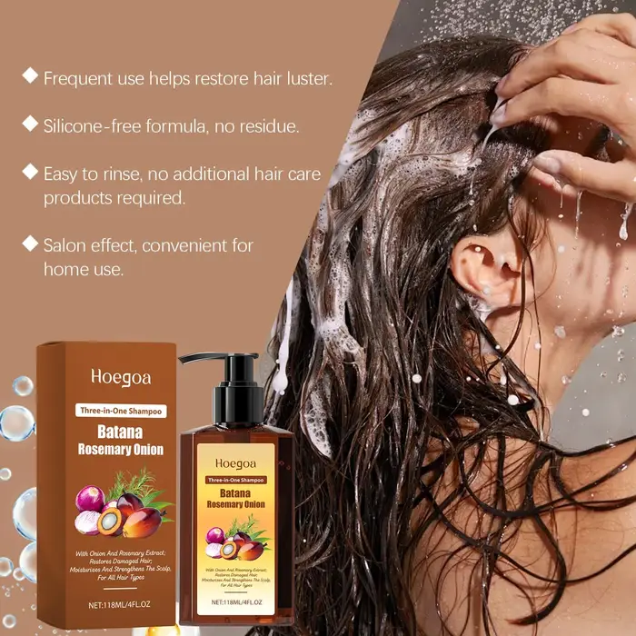 Batana – shampoing au romarin et à l'oignon 3 en 1