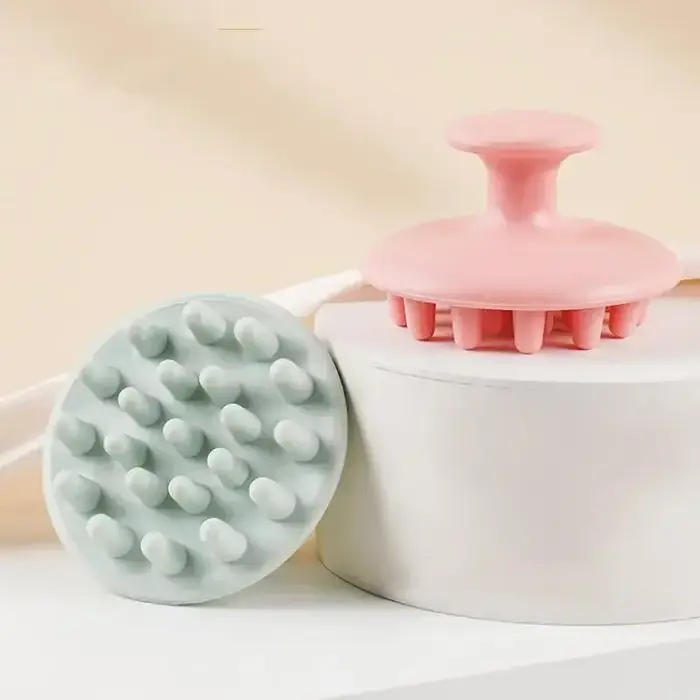 Shampoing en Silicone, masseur de cheveux du cuir chevelu