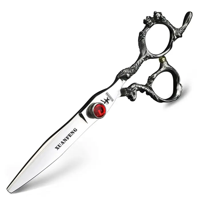 Ciseaux à cheveux à poignée de dragon, outils de coiffage de coiffeur, ciseaux de coupe, ciseaux à e