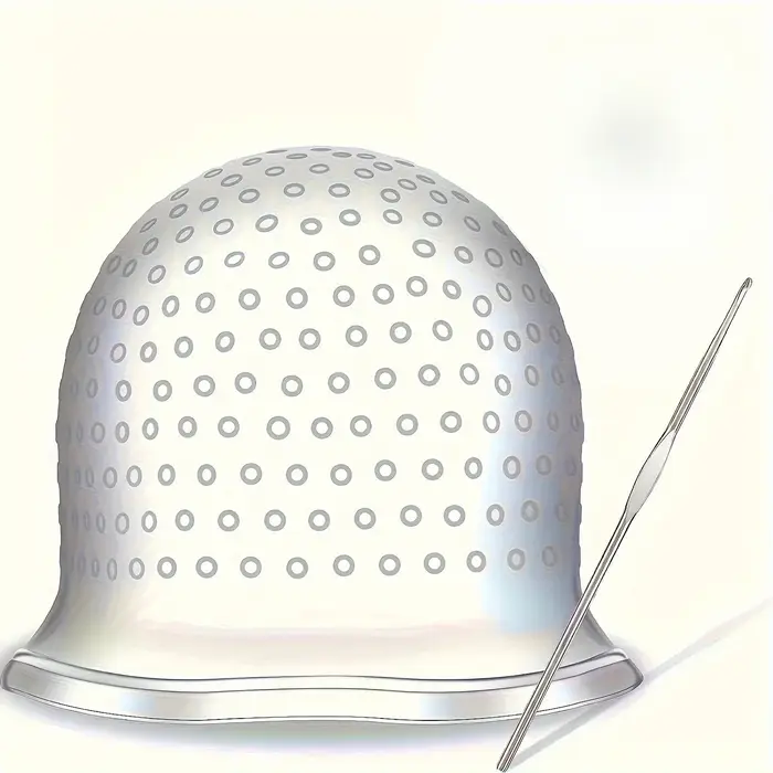 [Kit de coloration capillaire] Casque de coloration et de mèches avec crochet, gants de coloration capillaire, kit de coiffure réutilisable