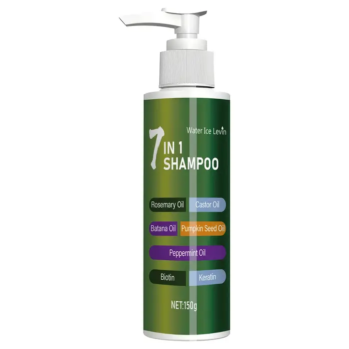 Shampooing 7-en-1, riche en romarin, batana et huile de ricin, nettoie en douceur et contrôle l'excè