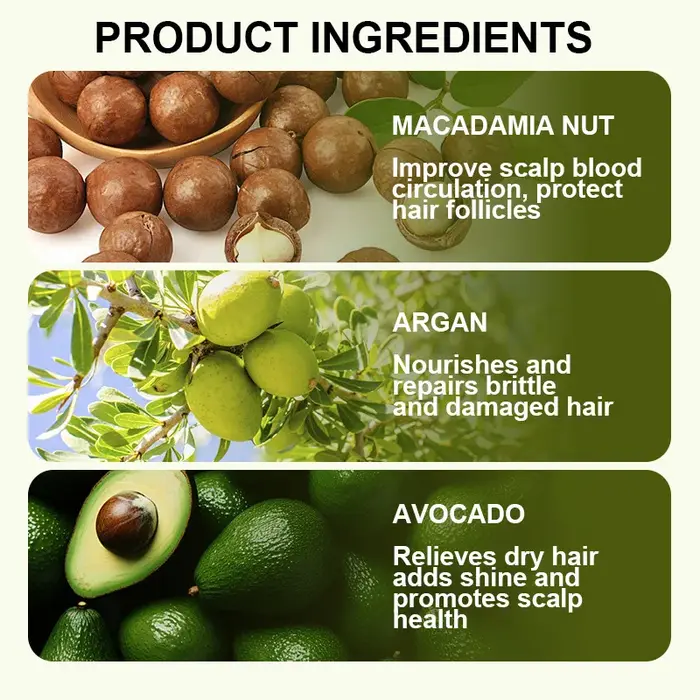 Sérum capillaire à l'huile d'argan marocaine – Traitement nourrissant anti-frisottis pour cheveux lisses