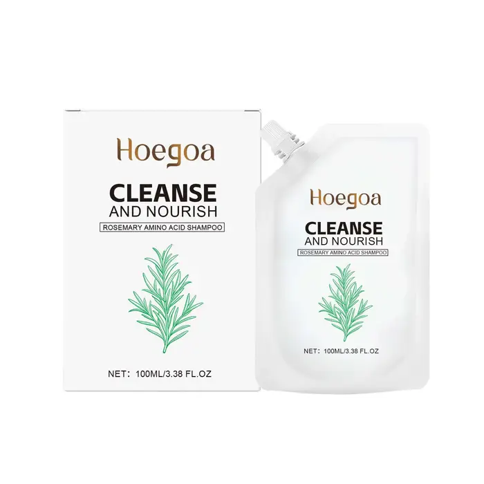 Shampoing pour cheveux au romarin, nettoyage en profondeur, nourrit les racines, épaississement, vol