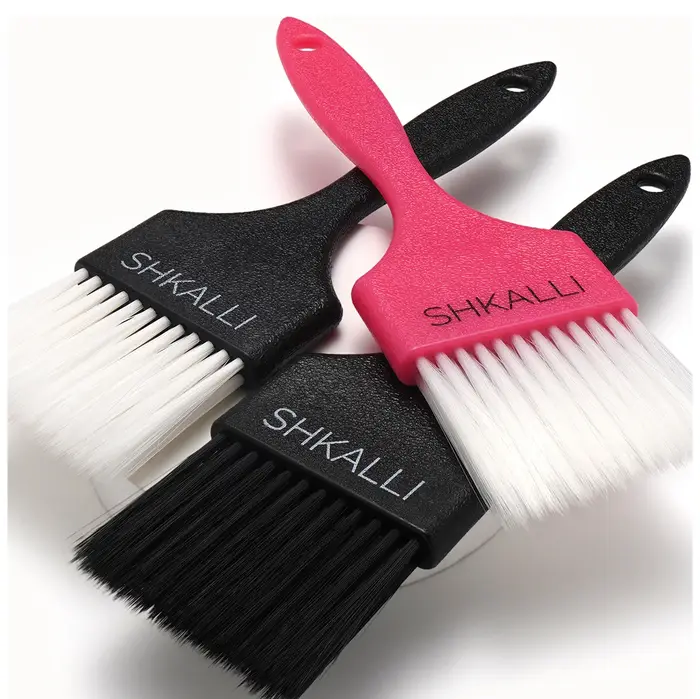 Brosse de Balayage de coiffure professionnelle-brosse à cheveux réutilisable à poils souples épais et durables pour Salon et maison + outil de teinture capillaire