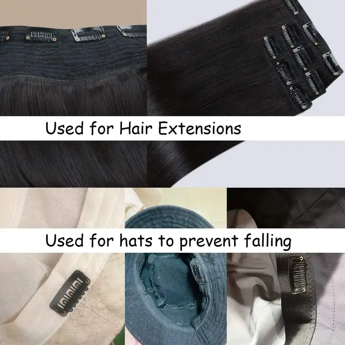 20 pièces pince dans l'extension de cheveux perruque Clips