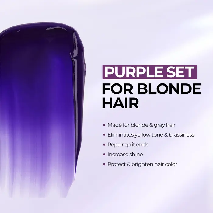 Karseell masque pour cheveux violets shampoing violet professionnel neutralise les tons jaunes en laiton