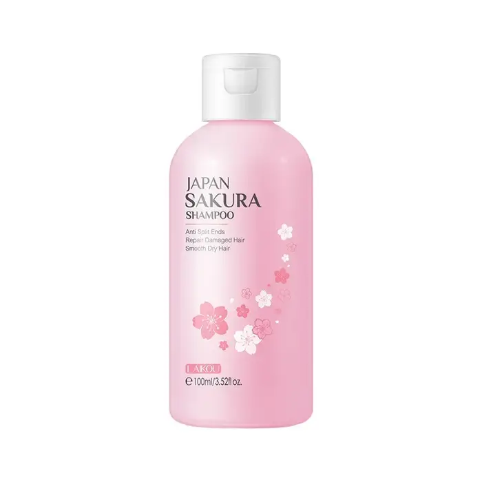 LAIKOU Sakura Shampooing et après-shampooing à la fleur de cerisier, réparation nourrissante pour ch