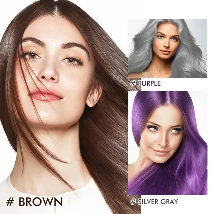 Shampooing de coloration des cheveux 3 en 1 pour hommes et femmes