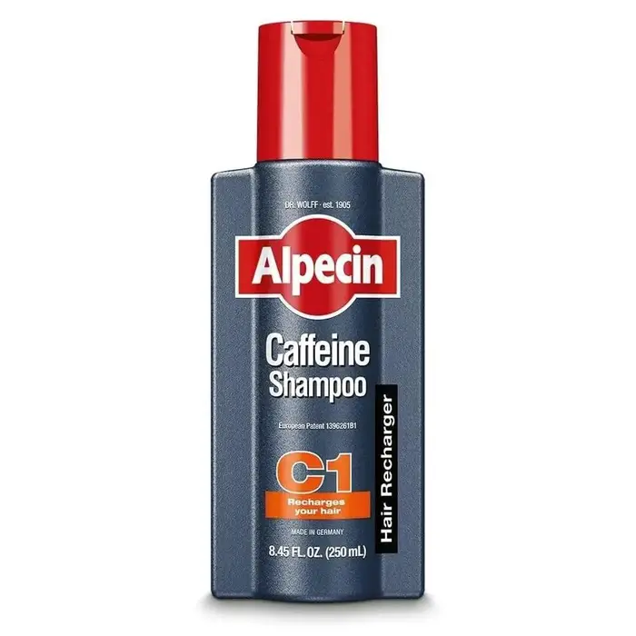 Shampooing Anti-Chute Alpecin Haute Qualité à la Caféine 250ml, Contrôle du Sébum, Sans Silicone, So