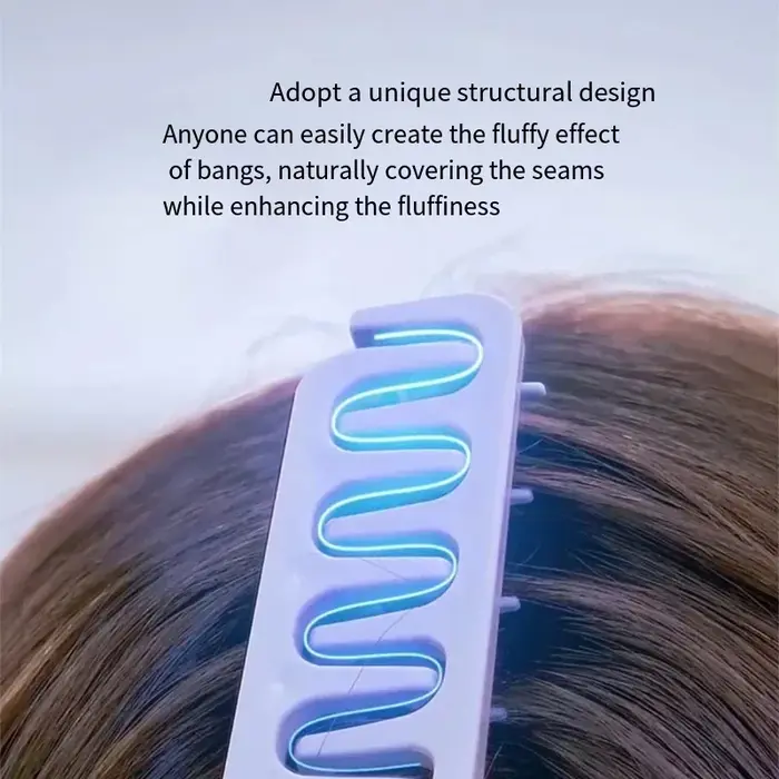 Volumisant les cheveux à dents larges pour hommes Texture moelleuse peigne coiffant racines
