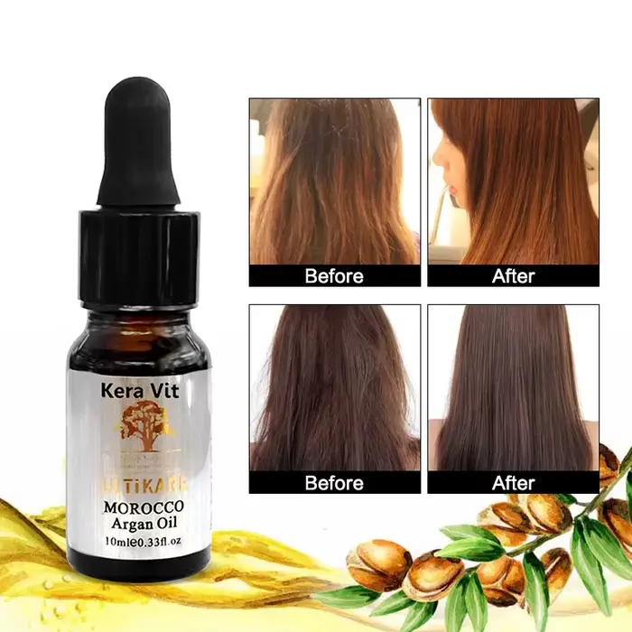 Huile d'argan marocaine pour cheveux et cuir chevelu, soin lissant, doux, endommagés, réparateurs, p