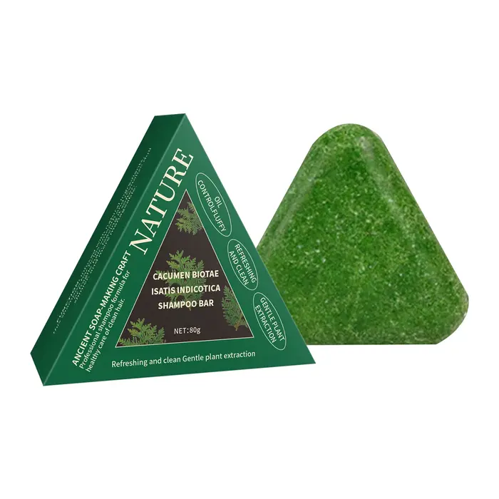 Barres de shampoing naturelles aux herbes - Nourrissantes et fortifiantes, pour des cheveux lisses et brillants, soin régulateur de sébum aux extraits végétaux doux.