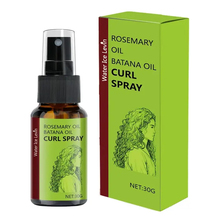 Spray pour cheveux bouclés à l'huile de romarin