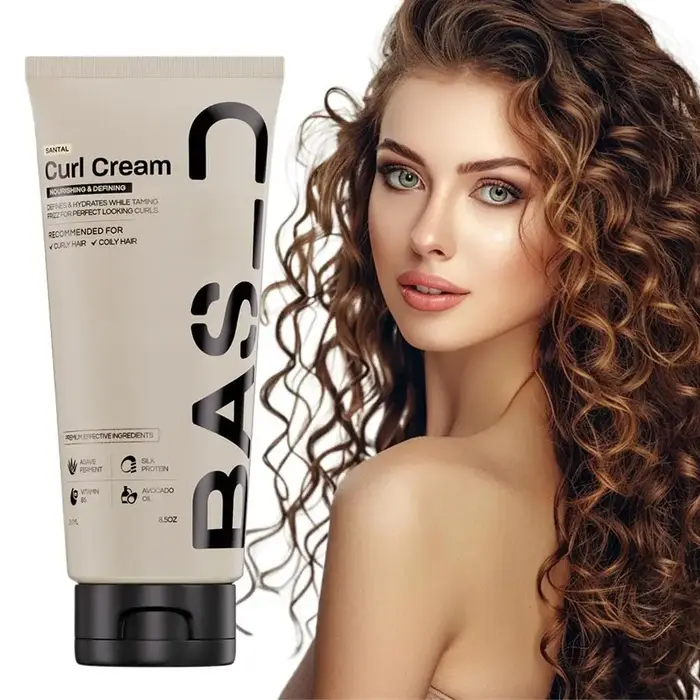 Crème coiffante Santal Curl BASED : Fixation longue durée