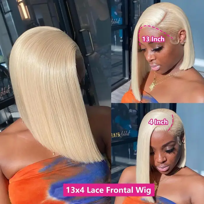 Perruque Bob Lace Frontal Wig naturelle naturelle
