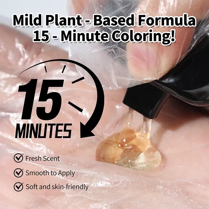 Shampoo colorant pour cheveux 5 en 1