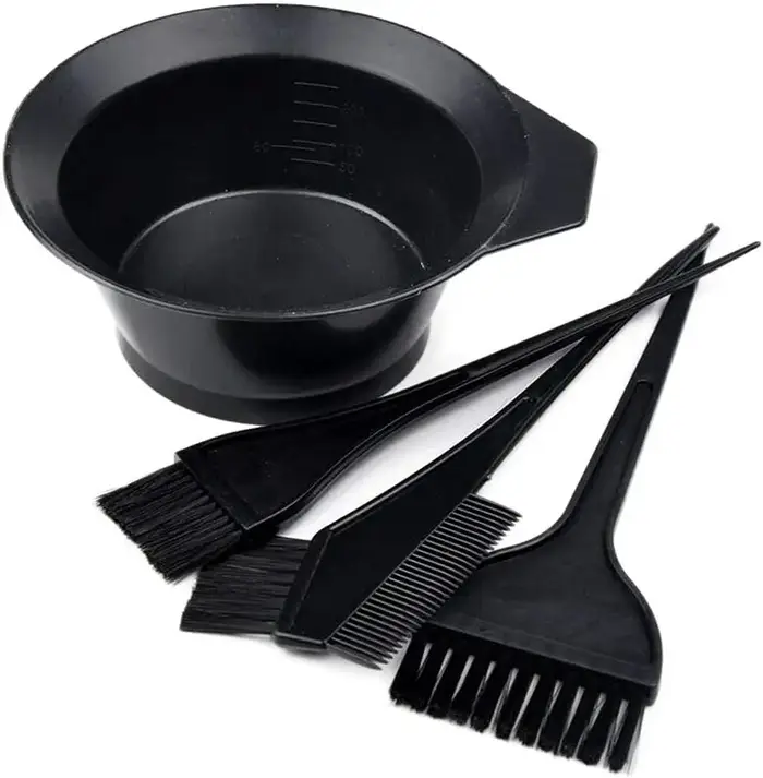 Kit de coloration de cheveux 4 pièces, brosse de teinture de cheveux, outils pour kit de coloration 