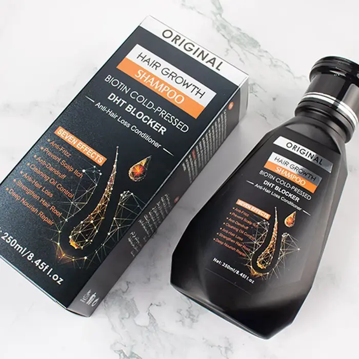 Shampoing à la biotine avec peigne, brosse pour la croissance des cheveux, Anti-pelliculaire, soulage les démangeaisons, renforcer le traitement contre la perte de cheveux, pour femmes et hommes, 250M