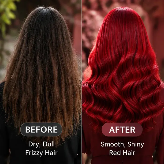 Shampoo colorant capillaire Bourgogne 4 en 1, infusé aux plantes, couleur longue durée, couvre les cheveux gris, coloration capillaire pratique pour la maison