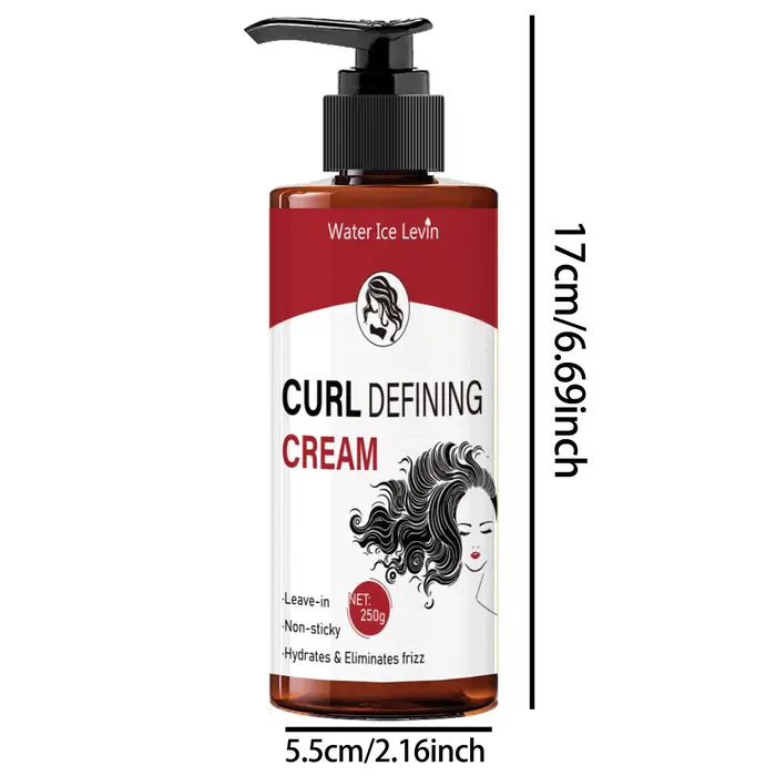 Crème coiffante pour cheveux bouclés - Crème coiffante sans lavage