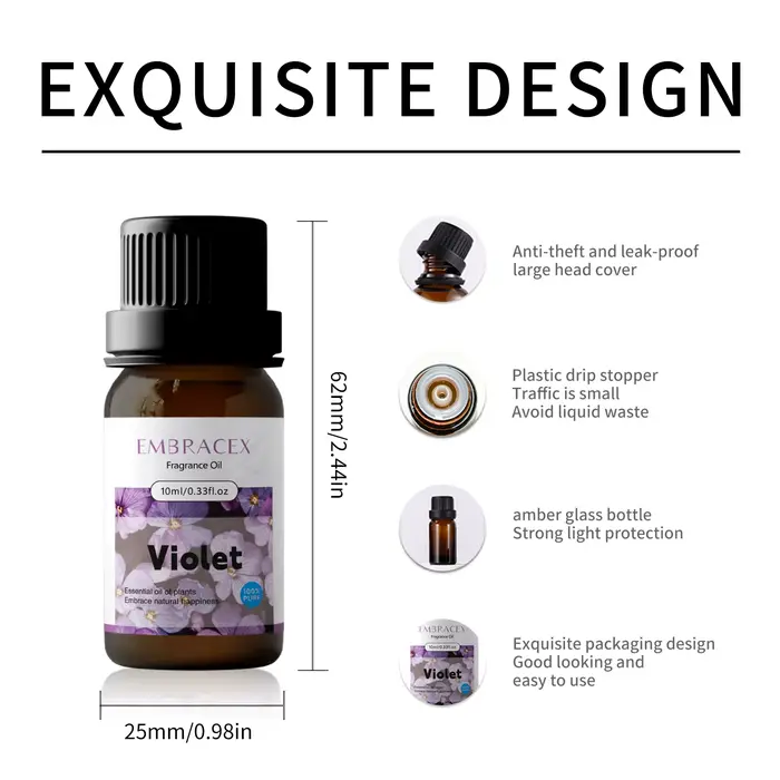 Huile essentielle de violette naturelle à base de plantes