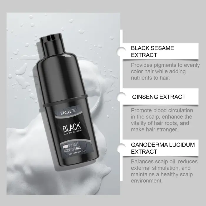 Shampooing colorant naturel pour cheveux