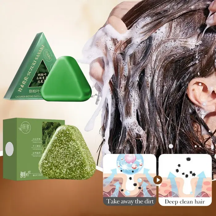 Shampoing à base de plantes naturelles