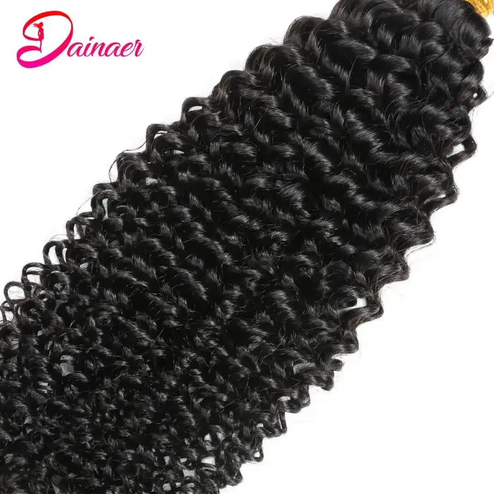 Bundles de cheveux humains indiens afro crépus bouclés, extension de cheveux vierges, document natur