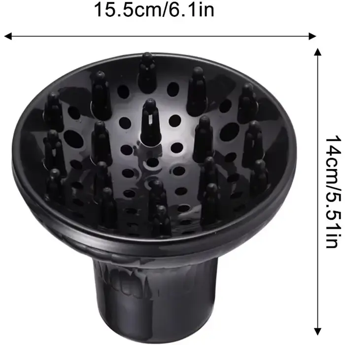 Diffuseur universel pour sèche-cheveux, diffuseur imperméable pour cheveux bouclés et ondulés, diffuseur résistant à la chaleur