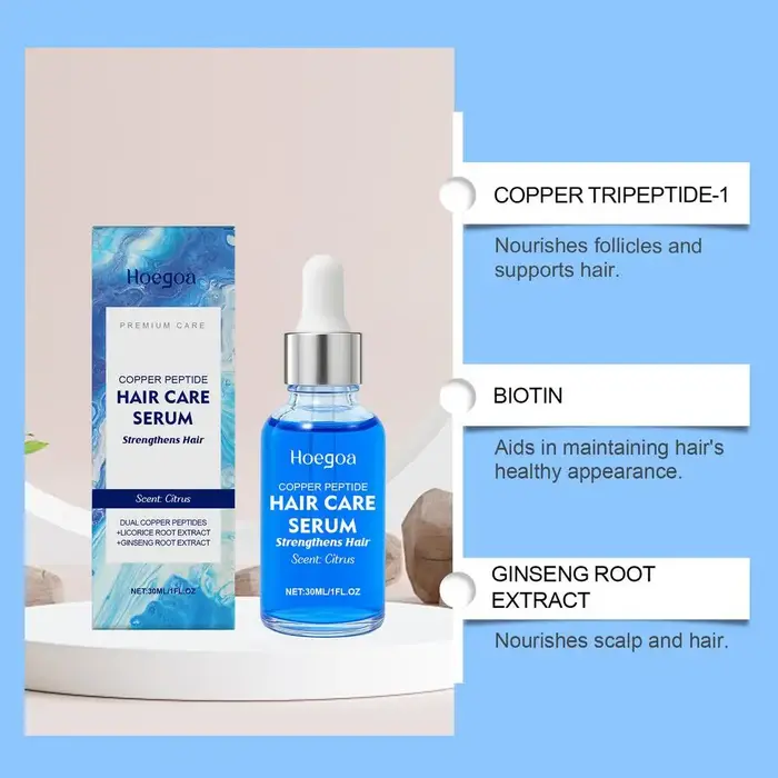 Sérum aux peptides de cuivre 30 ml pour la croissance des cheveux