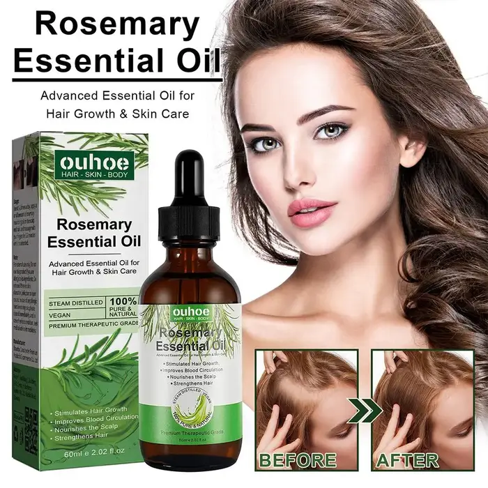 Huile essentielle de romarin huiles de soin capillaires pures naturelles 30ml/60ml