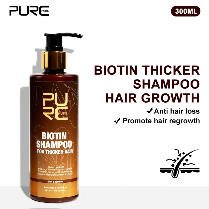 Shampooing à la biotine pour cheveux