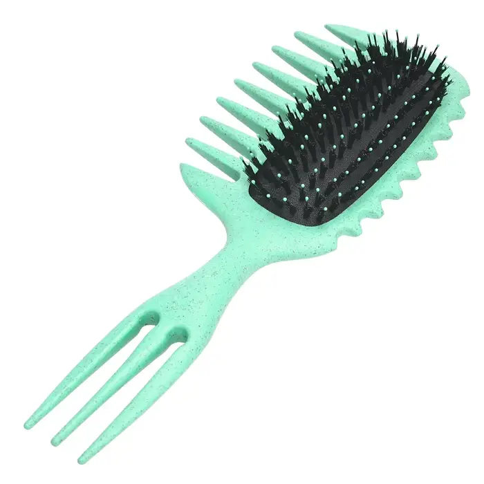 Brosse Coiffante Anti-Statique pour Définir les Boucles, Démêlante à 3 Dents Larges, Peigne pour Che