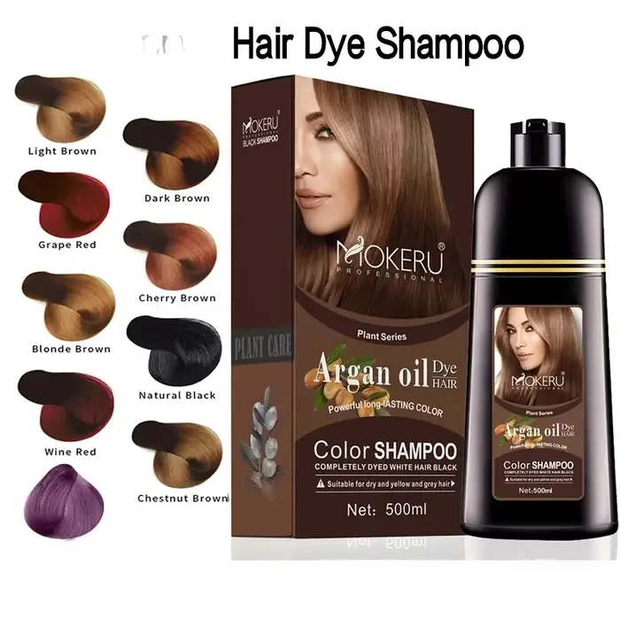 Huile d'argan naturelle pour coloration rapide des cheveux