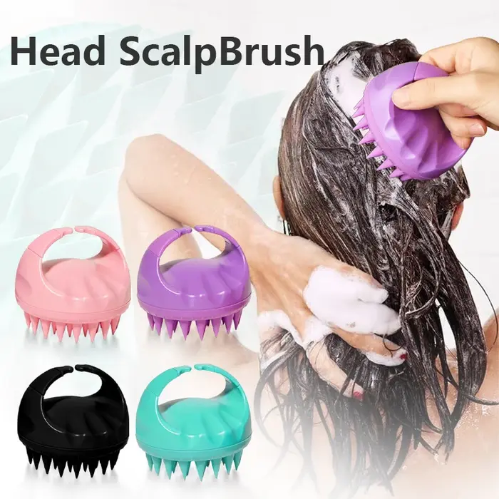 Brosse de massage de la tête en silicone