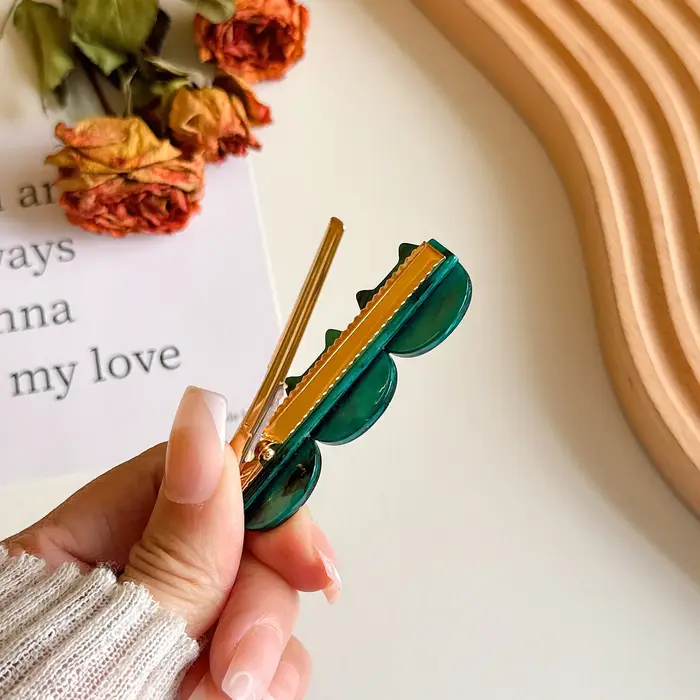Barrettes Rétro en Acétate Motif Léopard pour Femmes – Nouveaux Pinces à Cheveux Tendance – Accessoires de Mode